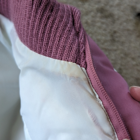 Vintage Puffy White/Pink Ski Jacket Dawn Zippered Toggles Pockets Women's size M - Picture 12 of 16
